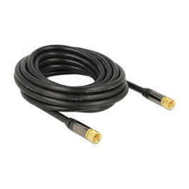 DeLOCK Cable coaxial 88921 RG-6/U con conector F a F de 5 m