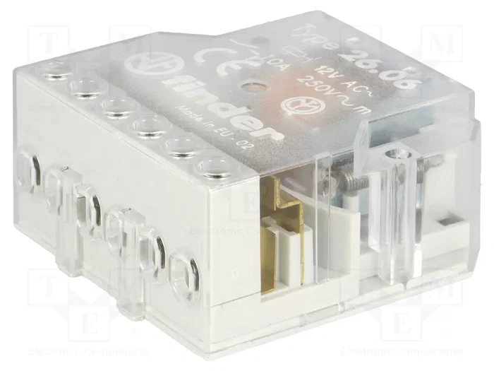 FINDER 26.06 Relé de instalación biestable 12V AC 10A FINDER 26.06 Relé de instalación biestable 12V AC 10A