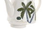 DKD Home Decor Tetera Palm 25 Verde Azul 13.8 x 13.5 x 21 cm