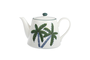 DKD Home Decor Tetera Palm 25 Verde Azul 13.8 x 13.5 x 21 cm
