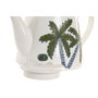 DKD Home Decor Tetera de Porcelana Palmeras Verde y Azul 850ml