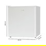 Cecotec GrandCooler 20000 L SilentCompress Blanco E - Nevera Independiente de 46 L, Clase N-T, 38 dB, Puertas Reversibles