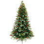 DKD Home Decor Árbol de Navidad LED PVC Eucalipto Verde 210cm