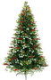 DKD Home Decor Árbol de Navidad Bosque Tradicional 129 x 210 x 129 cm Verde Rojo