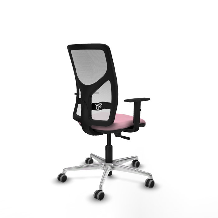 PIQUERAS Y CRESPO Silla de oficina Motilla Rosa y Blanco PIQUERAS Y CRESPO Silla de oficina Motilla Rosa y Blanco