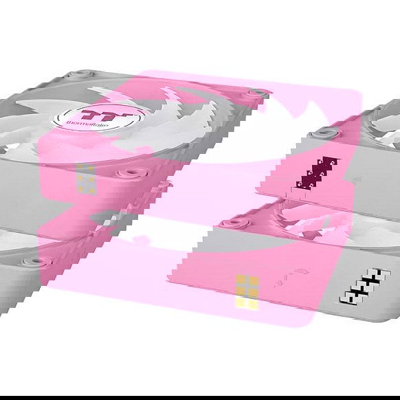 Thermaltake CT140 EX ARGB Ventilador PC Rosa 140mm 3 Unidades