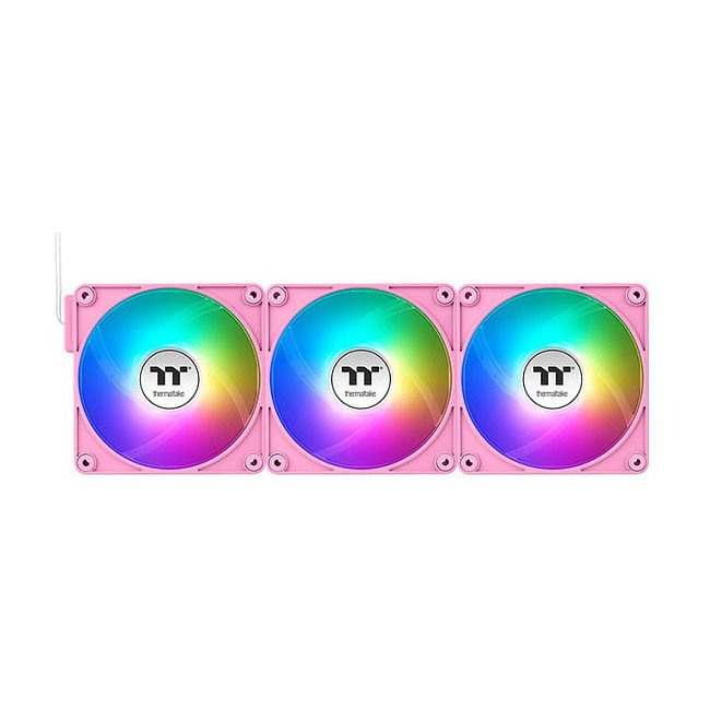 Thermaltake CT140 EX ARGB Ventilador PC Rosa 140mm 3 Unidades