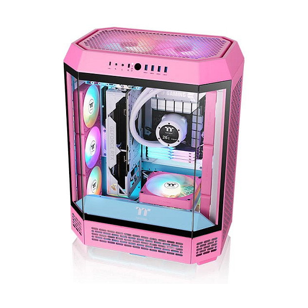 Thermaltake CT140 EX ARGB Ventilador PC Rosa 140mm 3 Unidades
