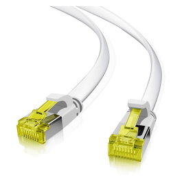 Helos Patchkabel Cat.6a Ultraflach U/FTP AWG 32 Blanco 5,0m