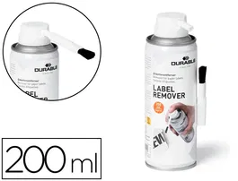 Durable Eliminador de etiquetas adhesivas, Quitaetiquetas para papel, Bote 200 ml