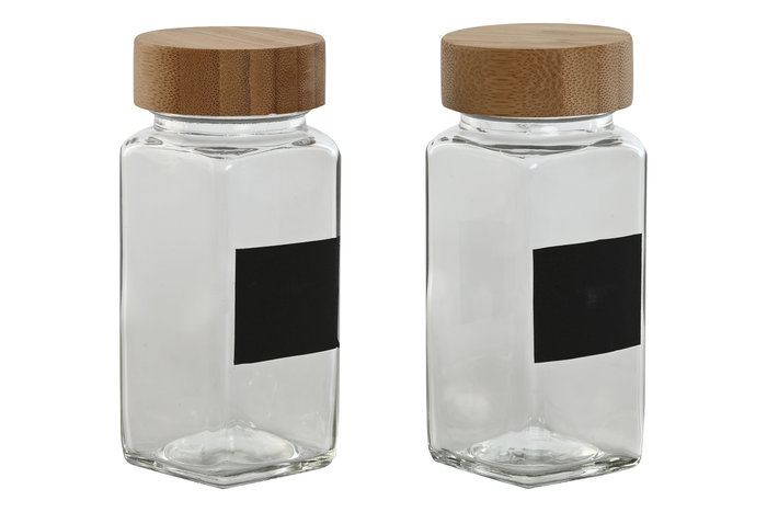 DKD Home Decor Especiero Set de 2 Natural Cristal Bambú Plástico 6.2 x 13.3 x 13.2 cm DKD Home Decor Especiero Set de 2 Natural Cristal Bambú Plástico 6.2 x 13.3 x 13.2 cm