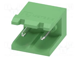 PHOENIX CONTACT MSTB2.5/2-G-5.08 Conector de bloque de bornas desmontable de alimentación, 2 pines, 630V