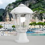 Fumagalli Farol Sobremuro Disma/Giampy, Blanco, Cristal Transparente, IP55, Casquillo E27, 23W Máx., Ø210 x 330 mm
