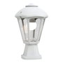 Fumagalli Farol Sobremuro Disma/Giampy, Blanco, Cristal Transparente, IP55, Casquillo E27, 23W Máx., Ø210 x 330 mm