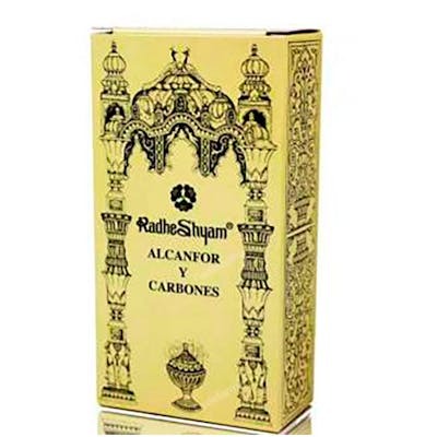 RADHE SHYAM Incienso de Alcanfor y Carbones RADHE SHYAM Incienso de Alcanfor y Carbones