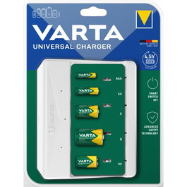 Varta Cargador Universal de Pilas para AA, AAA, C, D y 9V NiMH