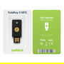 YUBICO YubiKey 5 NFC Llave de Seguridad USB-A, NFC, FIDO U2F, FIDO 2, Negro