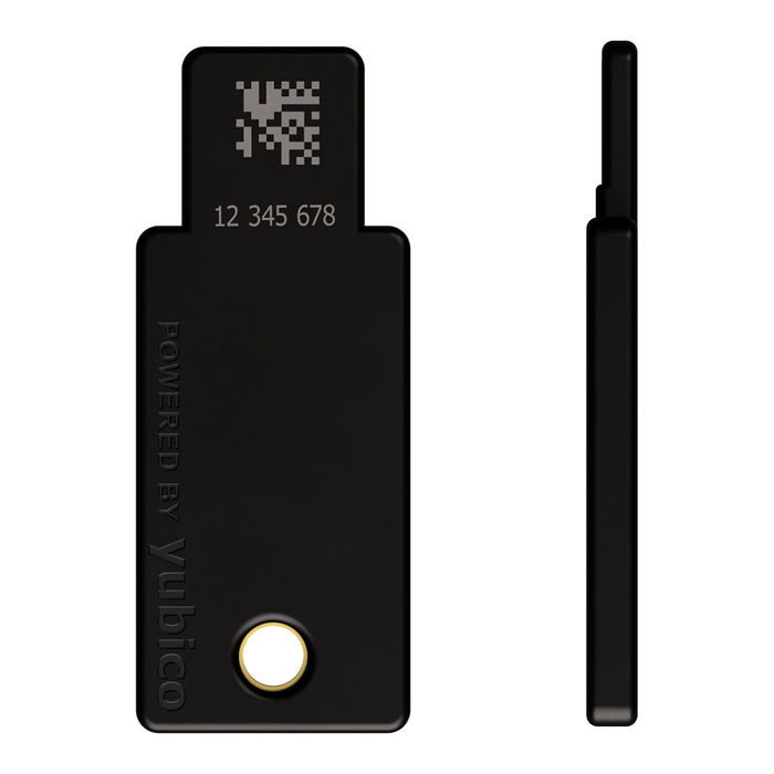YUBICO YubiKey 5 NFC Llave de Seguridad USB-A, NFC, FIDO U2F, FIDO 2, Negro