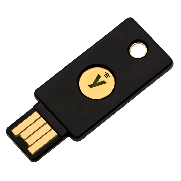 Yubico YubiKey 5 NFC Negro Llave de Seguridad Hardware Autenticación 2FA FIDO2 USB-A (5060408461426) Yubico YubiKey 5 NFC Negro Llave de Seguridad Hardware Autenticación 2FA FIDO2 USB-A (5060408461426)