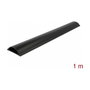 DeLOCK Conducto de cables autoadhesivo 70 x 20 mm - 1 m negro
