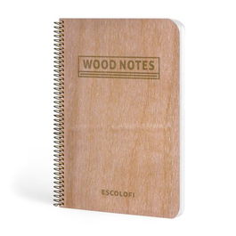 Bloc Escolofi Tapa Dura Escolofi 130X210 80H Horizontal 90G Wood Notes