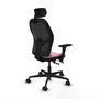 PIQUERAS Y CRESPO Silla de oficina Jorquera Rosa con mecanismo Sincro/Traslack