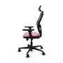 PIQUERAS Y CRESPO Silla de oficina Jorquera Rosa con mecanismo Sincro/Traslack