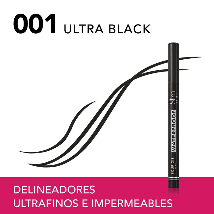 Bourjois Slim Liner Delineador de Ojos Waterproof 001-Ultra Black