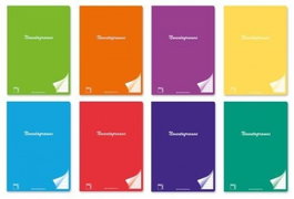 PACSA Pack de 6 libretas grapadas A4 de 48 hojas, 90g, pauta 2,5, colores surtidos