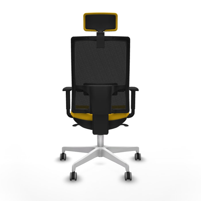 PIQUERAS Y CRESPO Silla de oficina Horna con mecanismo Sincro, Amarillo y Negro PIQUERAS Y CRESPO Silla de oficina Horna con mecanismo Sincro, Amarillo y Negro