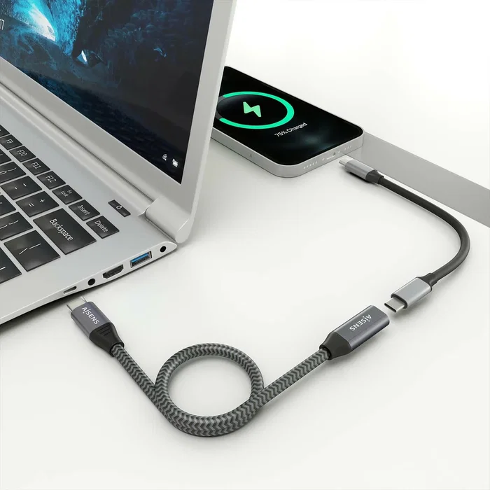 Aisens Cable Alargador USB 3.2 Gen 2x2 USB-C Macho a USB-C Hembra 1,5m Gris Aisens Cable Alargador USB 3.2 Gen 2x2 USB-C Macho a USB-C Hembra 1,5m Gris