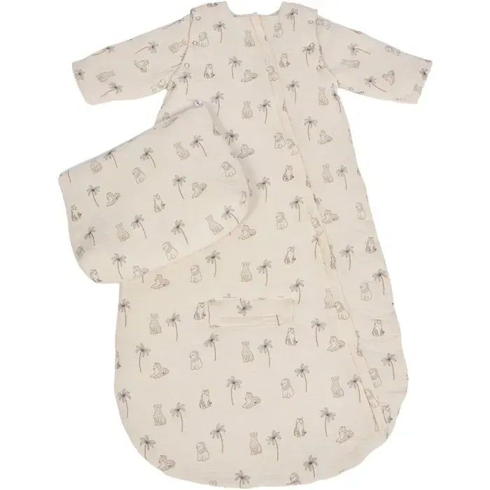 Candide Manta de Viaje CAN3275051161216 90cm 9/24 Meses Mangas Extraíbles Estampado Tigre Blanco