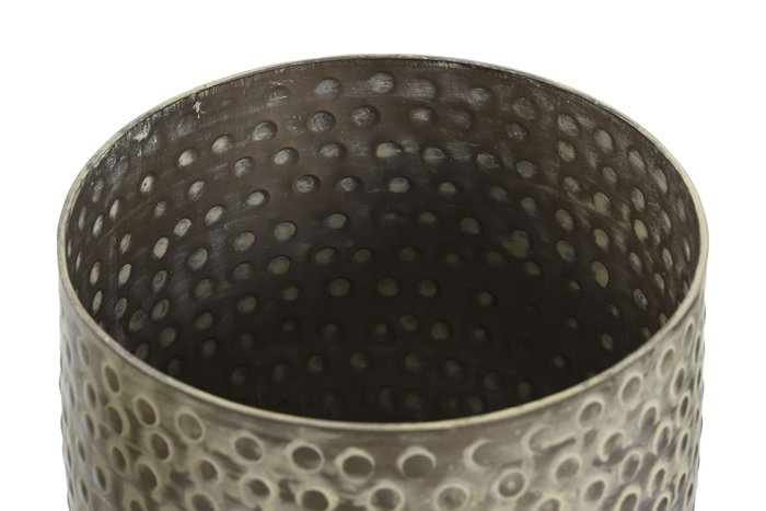 DKD Home Decor Macetero Mundra Verde Aluminio Hecho a Mano Set de 3 Piezas 17 x 17 x 13 cm