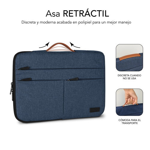 Subblim Funda Air Padding 360 Sleeve 13,3-14 Pulgadas Azul