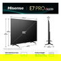 Hisense 85E77Q PRO Smart TV 85" 4K Ultra HD QLED, 144 Hz, VIDAA, FreeSync Premium, HDMI 2.1, Dolby Atmos, WiFi, Negro