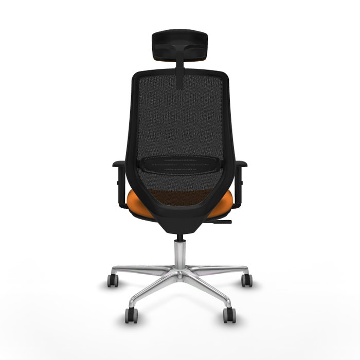 PIQUERAS Y CRESPO Silla de oficina Mardos con mecanismo Sincro, Naranja y Negro