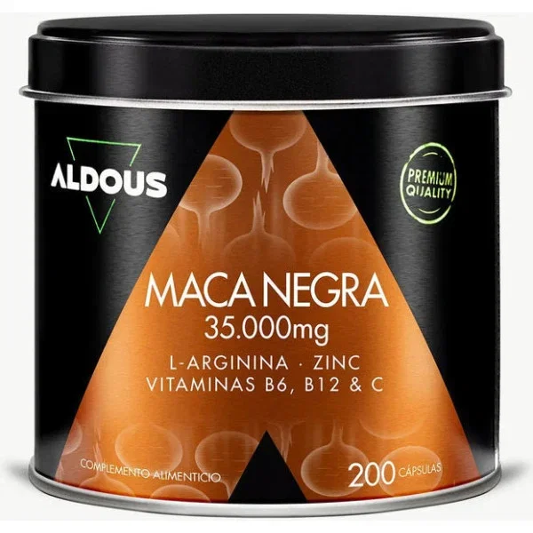 ALDOUS BIO Maca Negra Peruana Complex 35000 Mg Ext 20:1 200 Cápsulas ALDOUS BIO Maca Negra Peruana Complex 35000 Mg Ext 20:1 200 Cápsulas