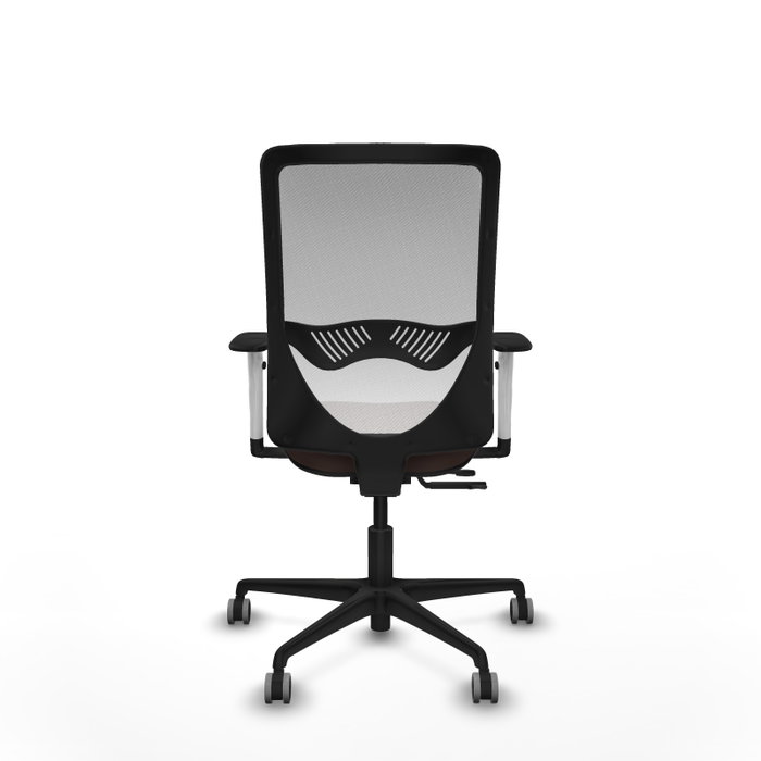 PIQUERAS Y CRESPO Silla de oficina Zulema con mecanismo Sincro/Traslack, Marrón oscuro y Blanco PIQUERAS Y CRESPO Silla de oficina Zulema con mecanismo Sincro/Traslack, Marrón oscuro y Blanco