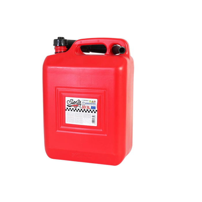 Tanque para Combustible con Embudo Continental Self Rojo 10 L (4 Unidades)