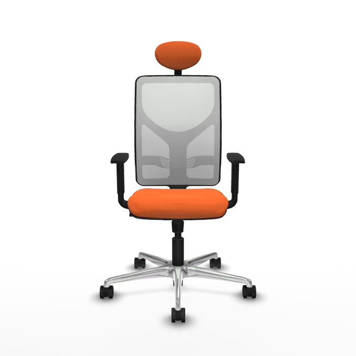 PIQUERAS Y CRESPO Silla de oficina Motilla Naranja y Blanco PIQUERAS Y CRESPO Silla de oficina Motilla Naranja y Blanco