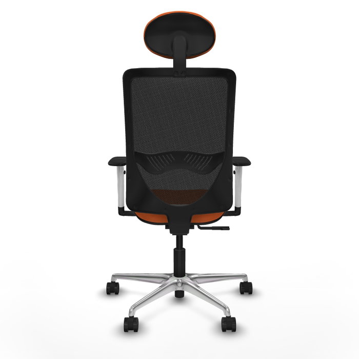 PIQUERAS Y CRESPO Silla de oficina Zulema Naranja y Negro con Mecanismo Sincro PIQUERAS Y CRESPO Silla de oficina Zulema Naranja y Negro con Mecanismo Sincro