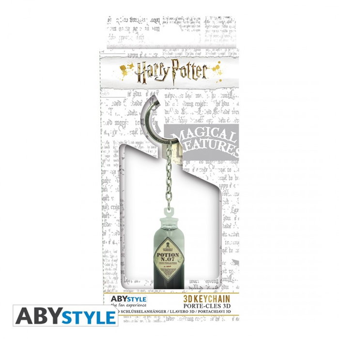 Abystyle Llavero 3D Harry Potter Pocion N.07 de Severus Snape - Figura Coleccionable con Líquido y Burbujas