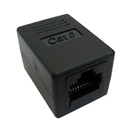 VALUE RJ-45 Acoplador Modular Cat.6 Clase E, 1 Puerto, Negro, Unshielded (Sin Blindaje)