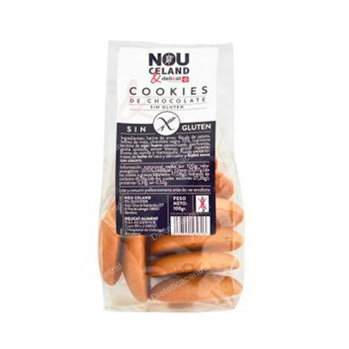 Nouceland Coockies Chocolate Negro 100Gr. S/G