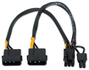 Aisens A131-0165 Cable de alimentación para tarjeta gráfica 2x Molex a PCI-E 6+2 pin