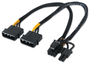 Aisens A131-0165 Cable de alimentación para tarjeta gráfica 2x Molex a PCI-E 6+2 pin