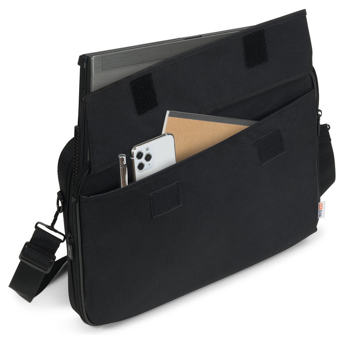 Dicota Maletín para Portátil BASE XX D31794, Bolsa Tipo Concha hasta 35.8 cm (14.1"), Negro Poliéster, Con Tirante de Hombro