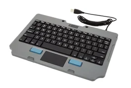 Gamber-Johnson 7160-1449-00 Teclado QWERTY Inglés de EE. UU. con Touchpad USB