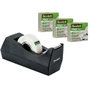 Scotch Dispensador Portarrollos C38 Negro con 3 Cintas Magic 900