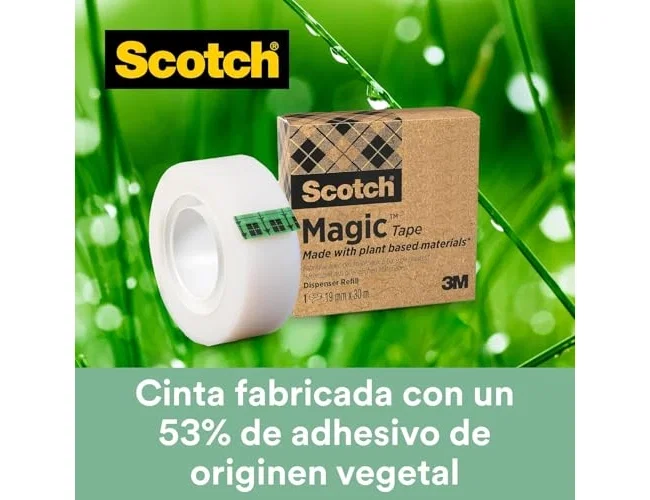 Scotch C38 Dispensador Negro con 3 Cintas Magic 900 Scotch C38 Dispensador Negro con 3 Cintas Magic 900